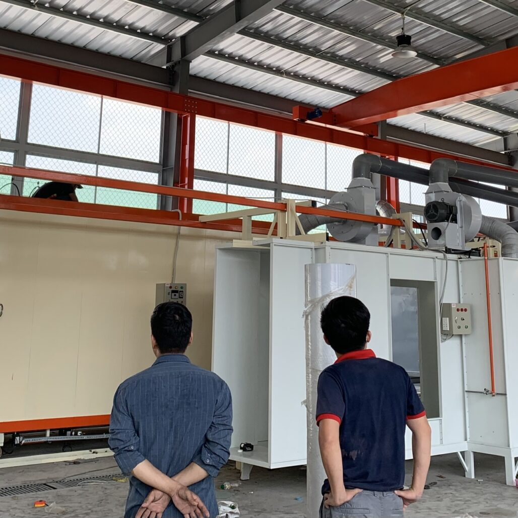 Dây chuyền sơn tĩnh điện buồng sấy